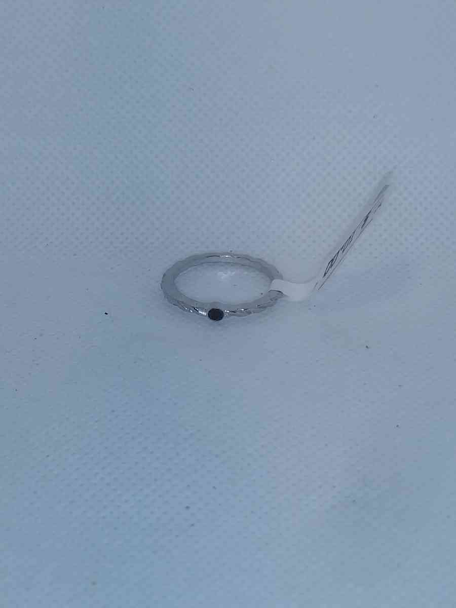 Black Stone Retro Geometric Ring - Roanoke, Virginia - FleaMarketBay