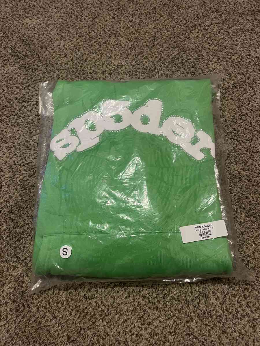 accepting offers GREEN SP5DER HOODIE size small - Ankeny, Iowa