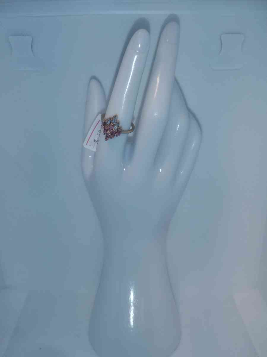 Pink White Diamond Chic Rhinestone Ring - Roanoke, Virginia