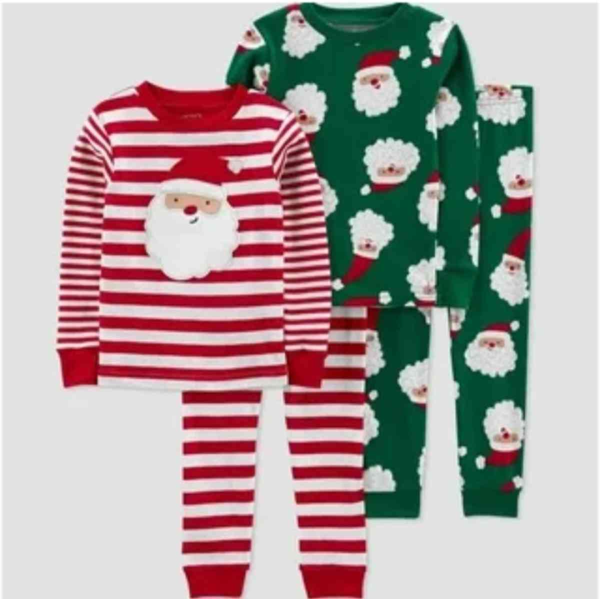 Carters 4 pieces sets of kids holidays pijamas size 18M - Indianapolis, Indiana