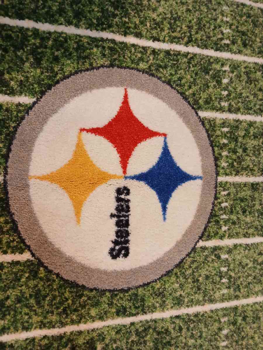Pittsburgh Steelers field carpet 46inch by 27inch - Indianapolis, Indiana - FleaMarketBay