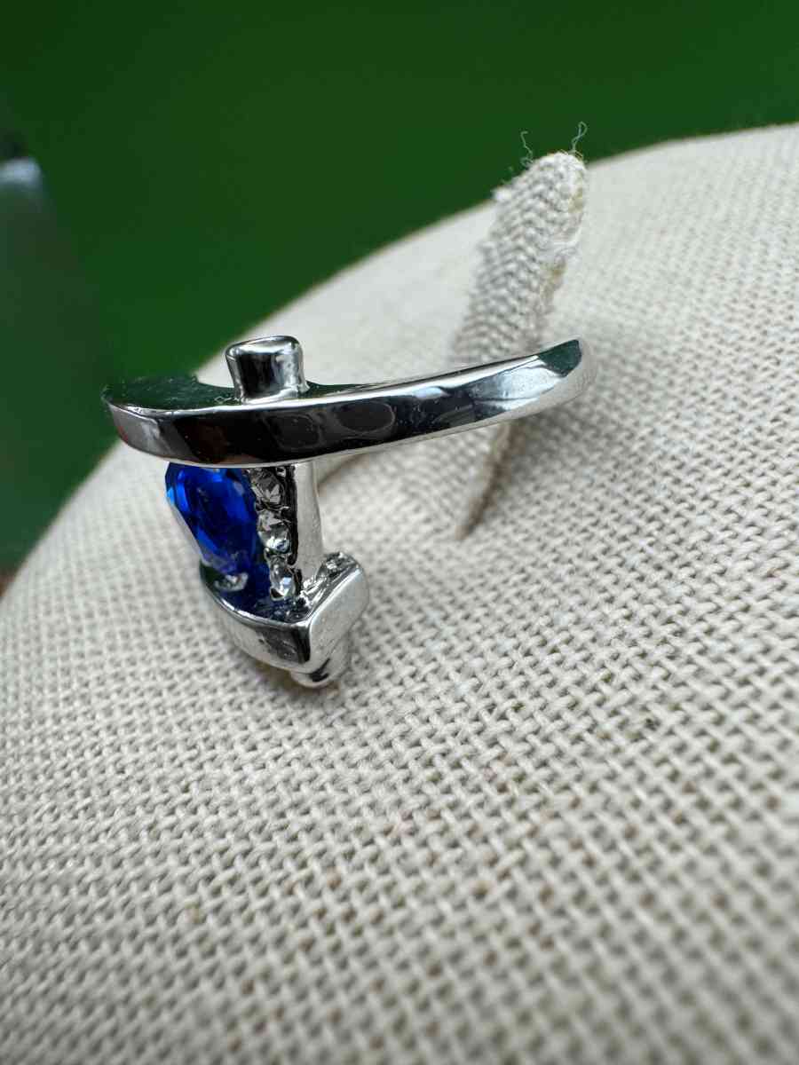 2023PTT New Beautiful  Silver Color Blue Gemstone Geometric - Gallatin, Tennessee - FleaMarketBay