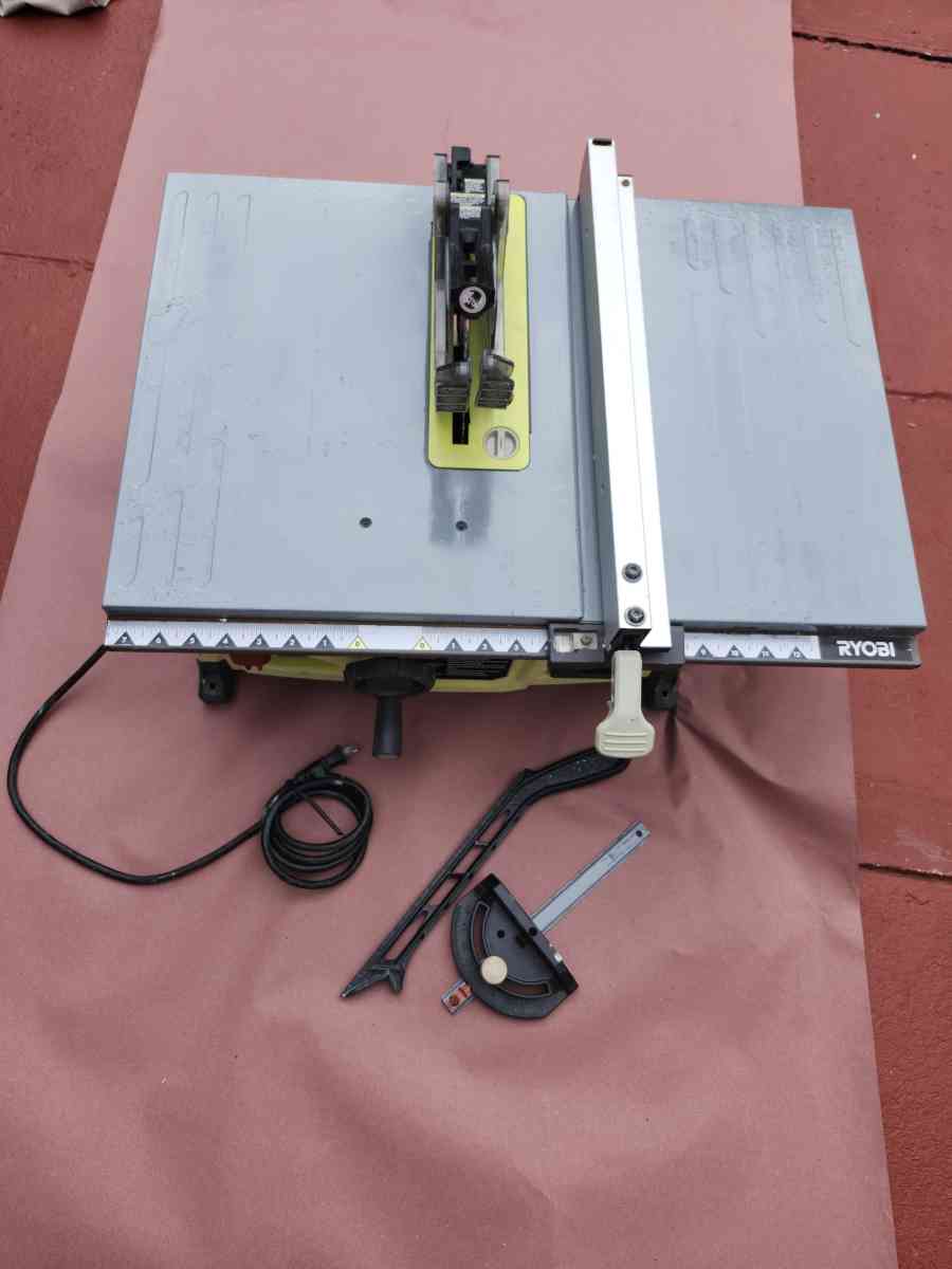 RYOBI13 Amp 814 in Compact Portable Corded Jobsite Table Saw - West Palm Beach, Florida - FleaMarketBay