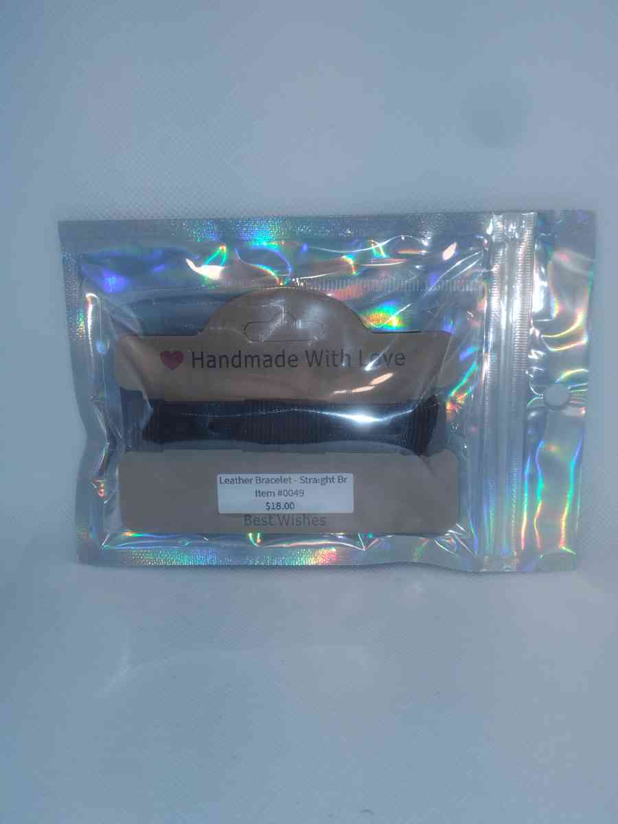 Faux Leather Bracelet straight brown - Roanoke, Virginia - FleaMarketBay