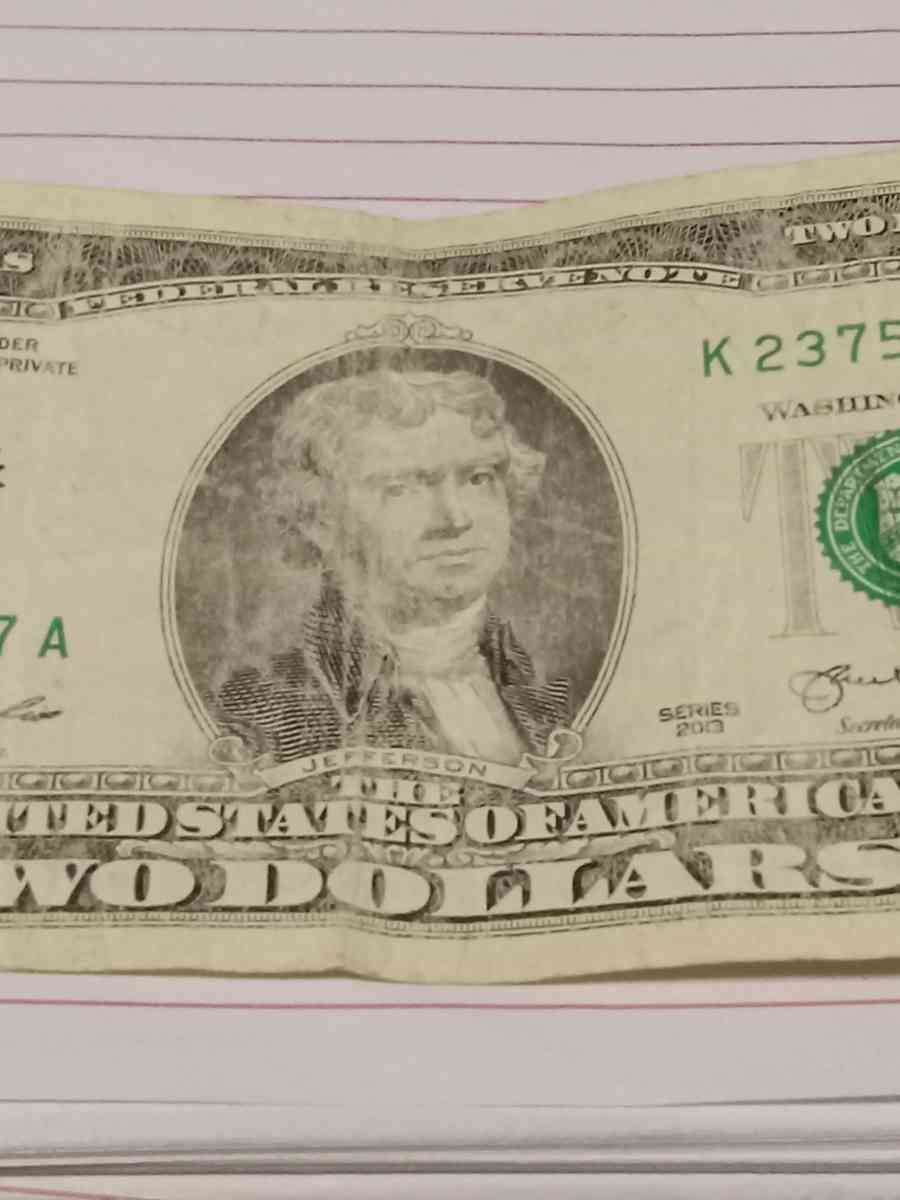 2 dollar bill - Brentwood, California