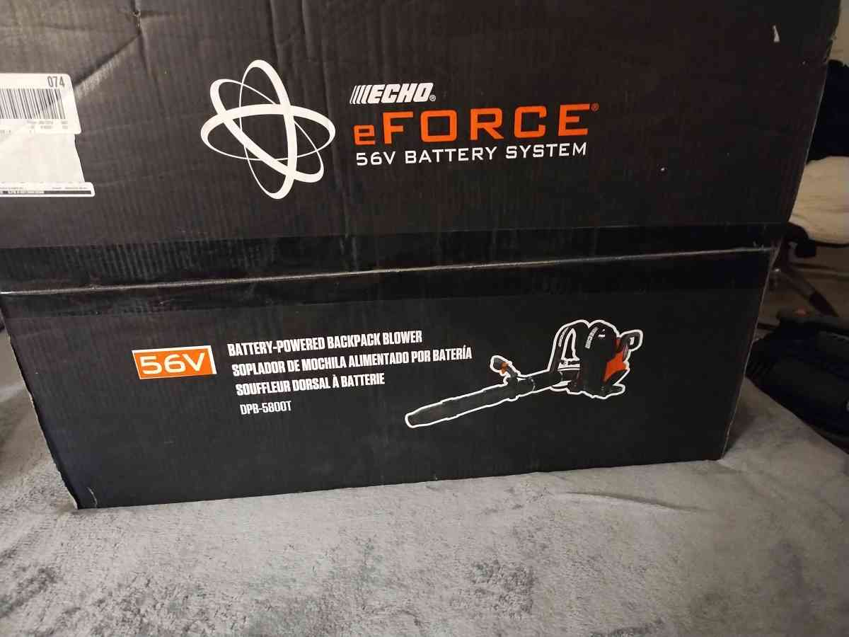 Echo eForce 56V electric back pack blower - Santa Clara, California - FleaMarketBay