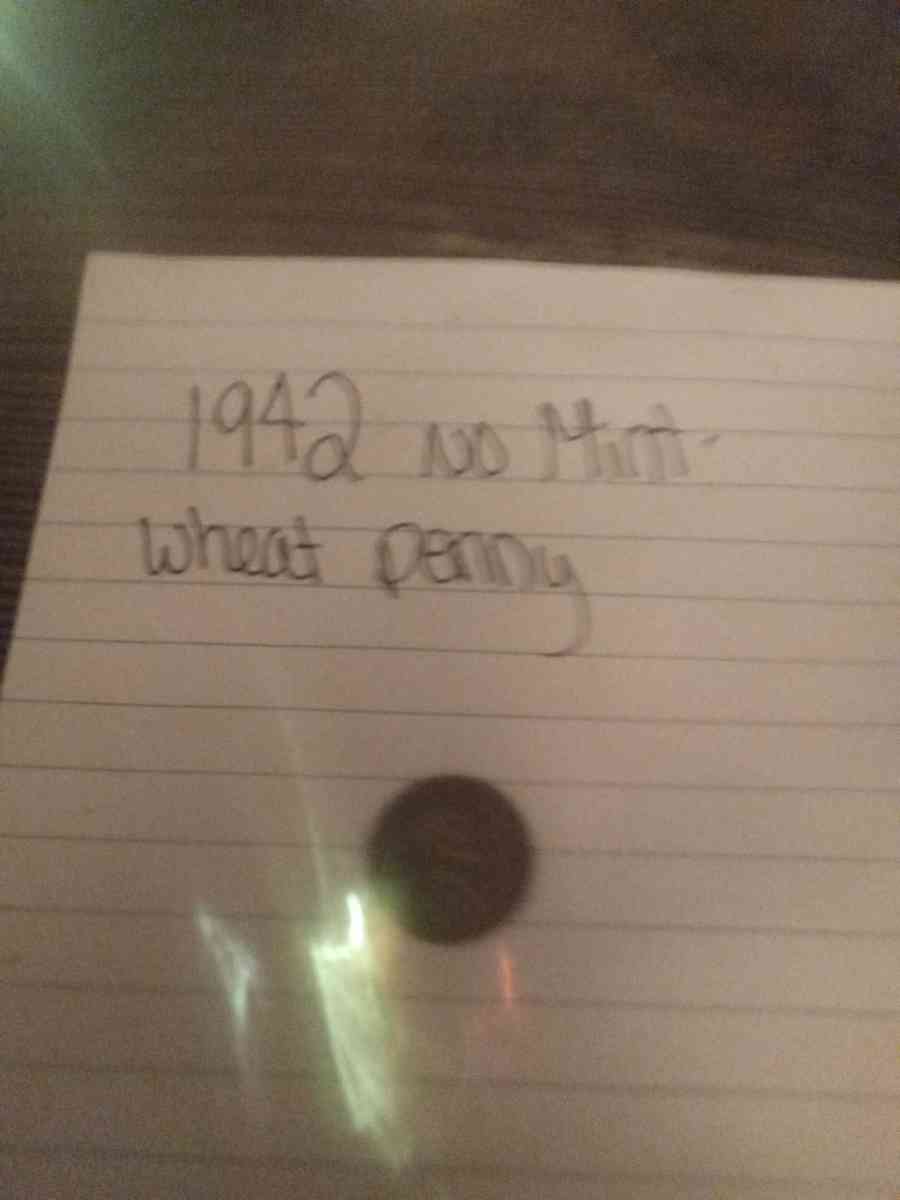 no mint stamp 1942 wheat penny - Knoxville, Tennessee
