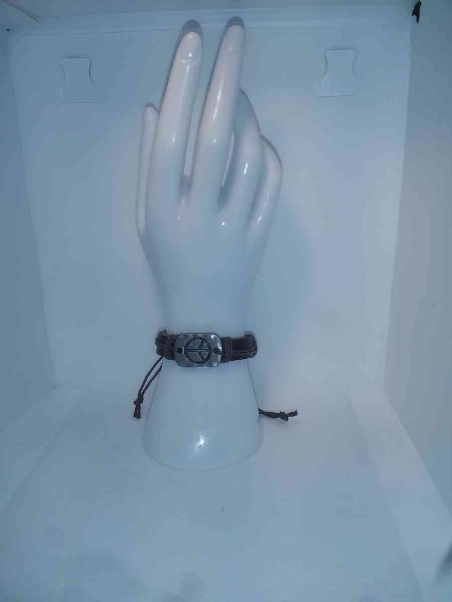 Brown Peace Leather Bracelet VCB - Roanoke, Virginia