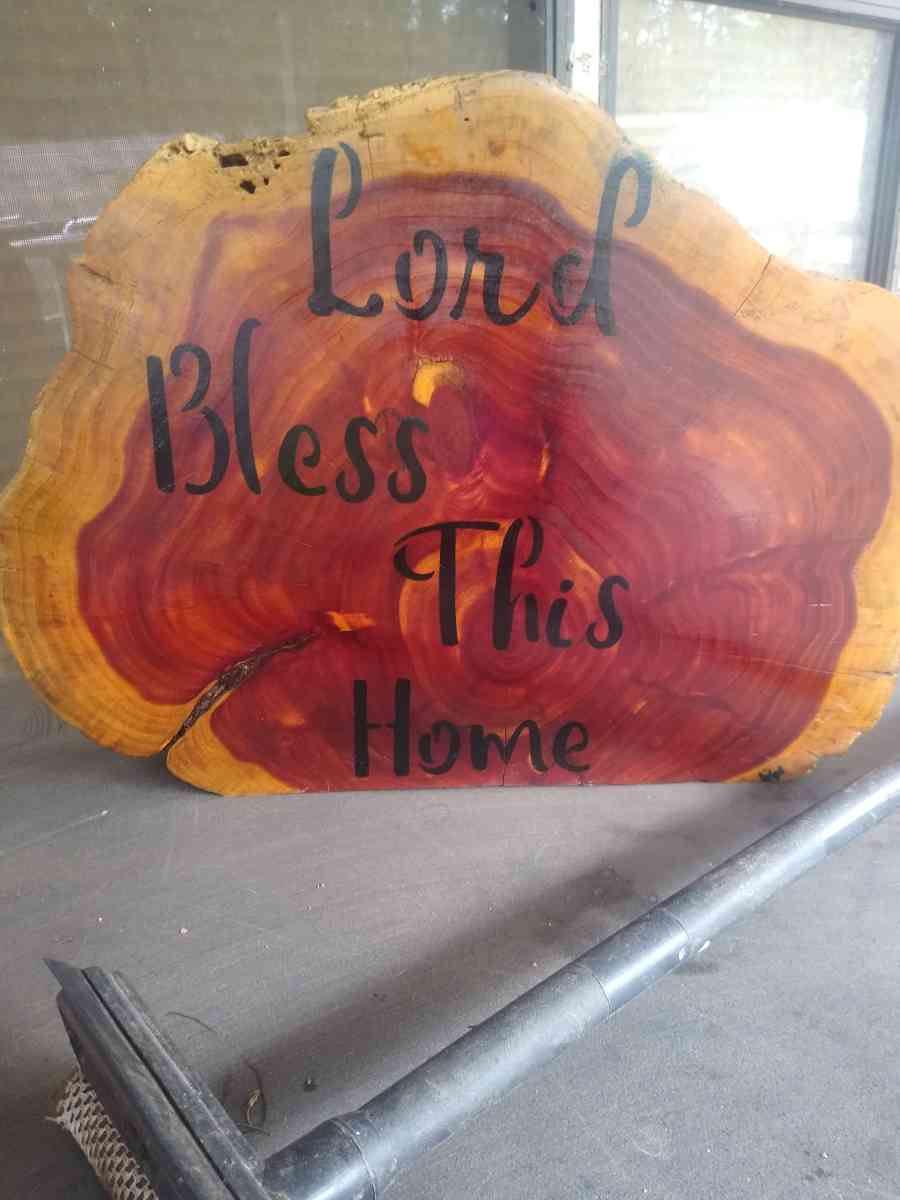 custom handcrafted Eastern Red Cedar signs and crosses - Cartersville, Georgia