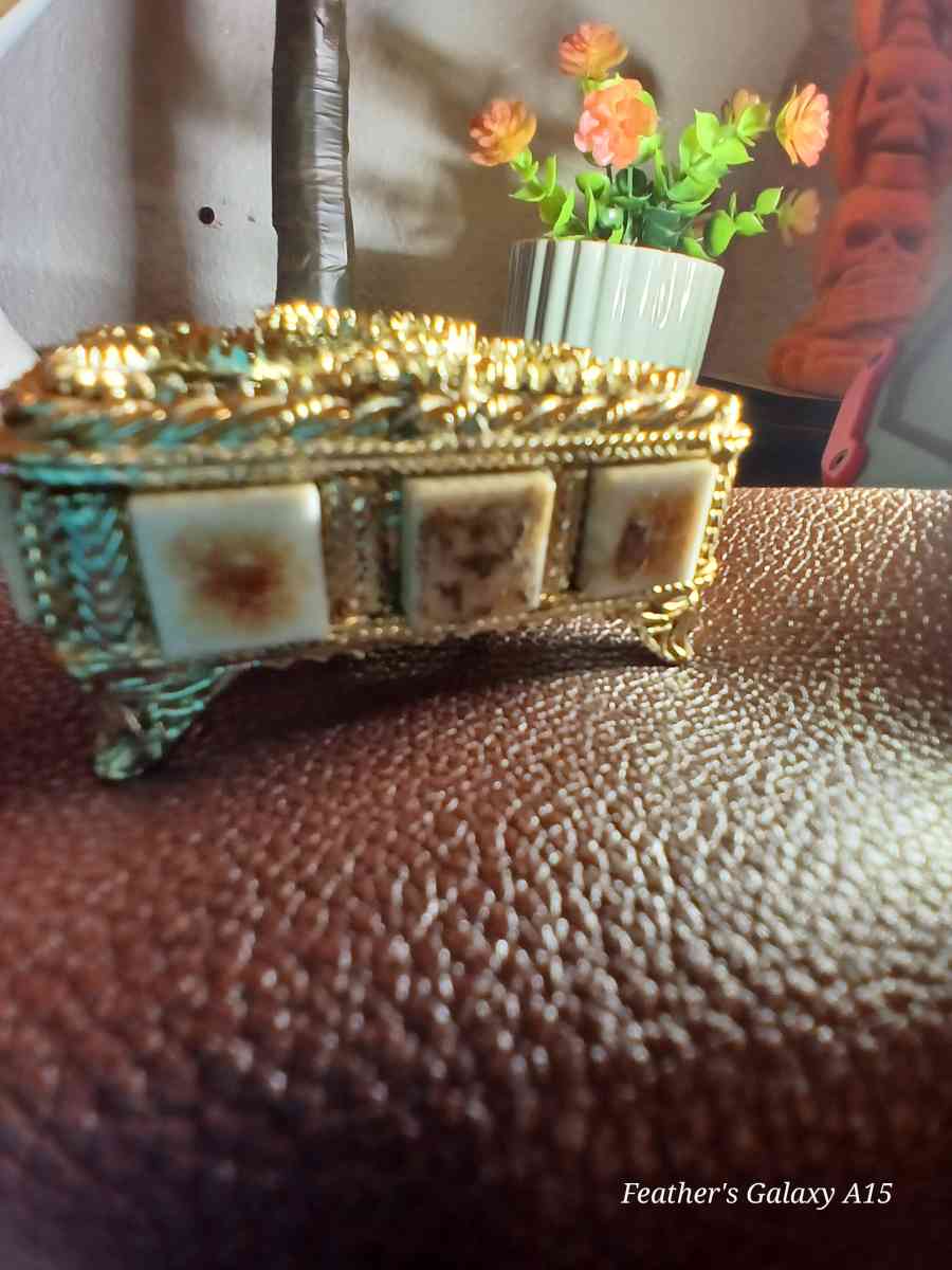 Vintage Florenza Lipstick Holder with Hand painted Tiles - Murfreesboro, Tennessee - FleaMarketBay