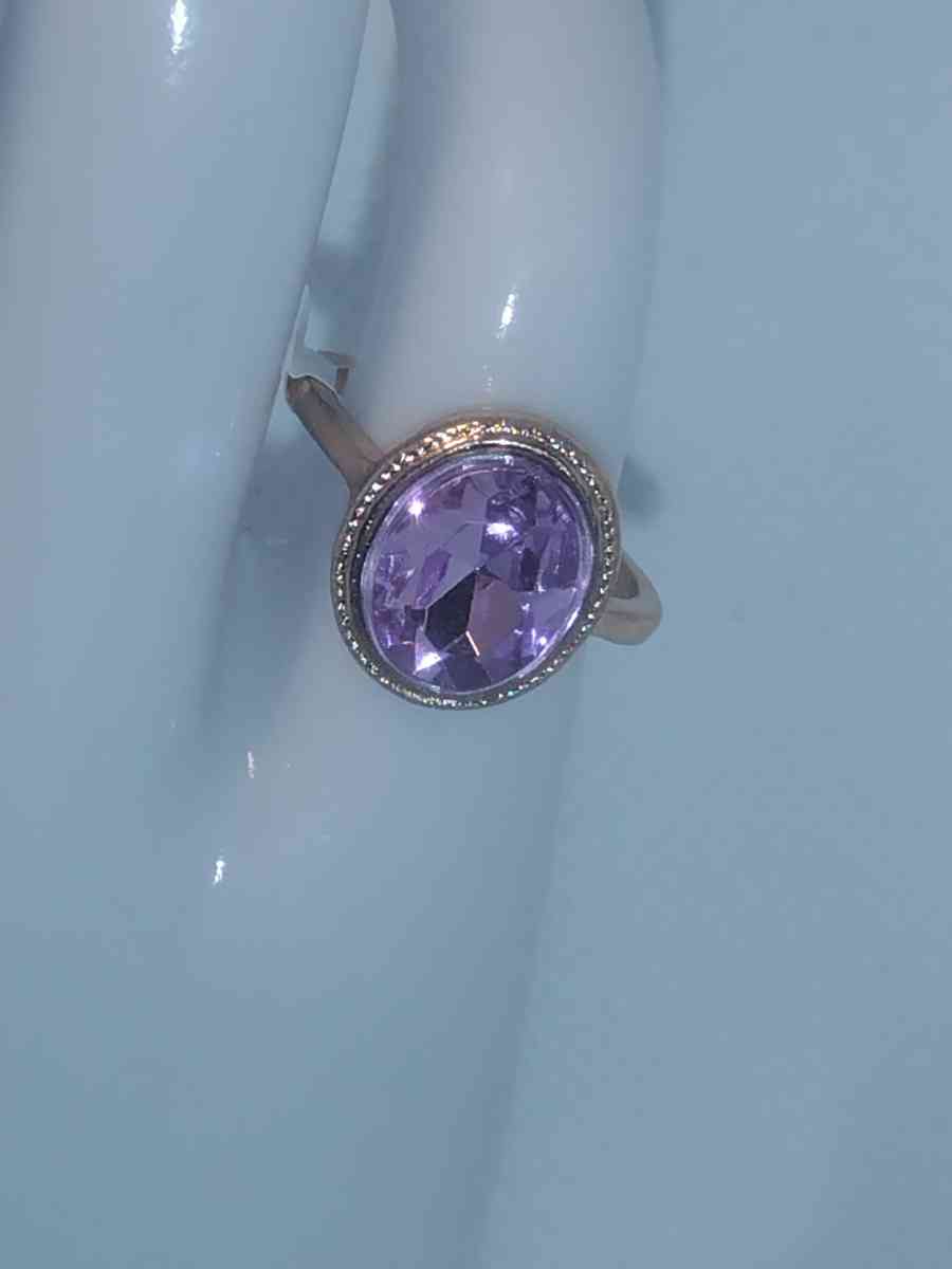 Purple Circle chic Rhinestone Ring - Roanoke, Virginia - FleaMarketBay