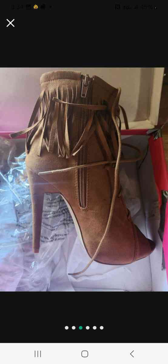 women size 8 brown brand new ankle boots - Oakland, California - FleaMarketBay