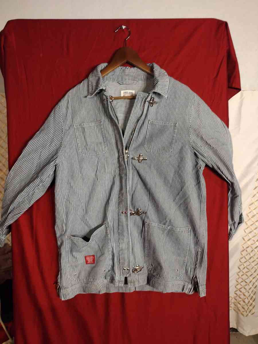 Lauren Jean company denim train strip jacket - Saint Louis, Missouri