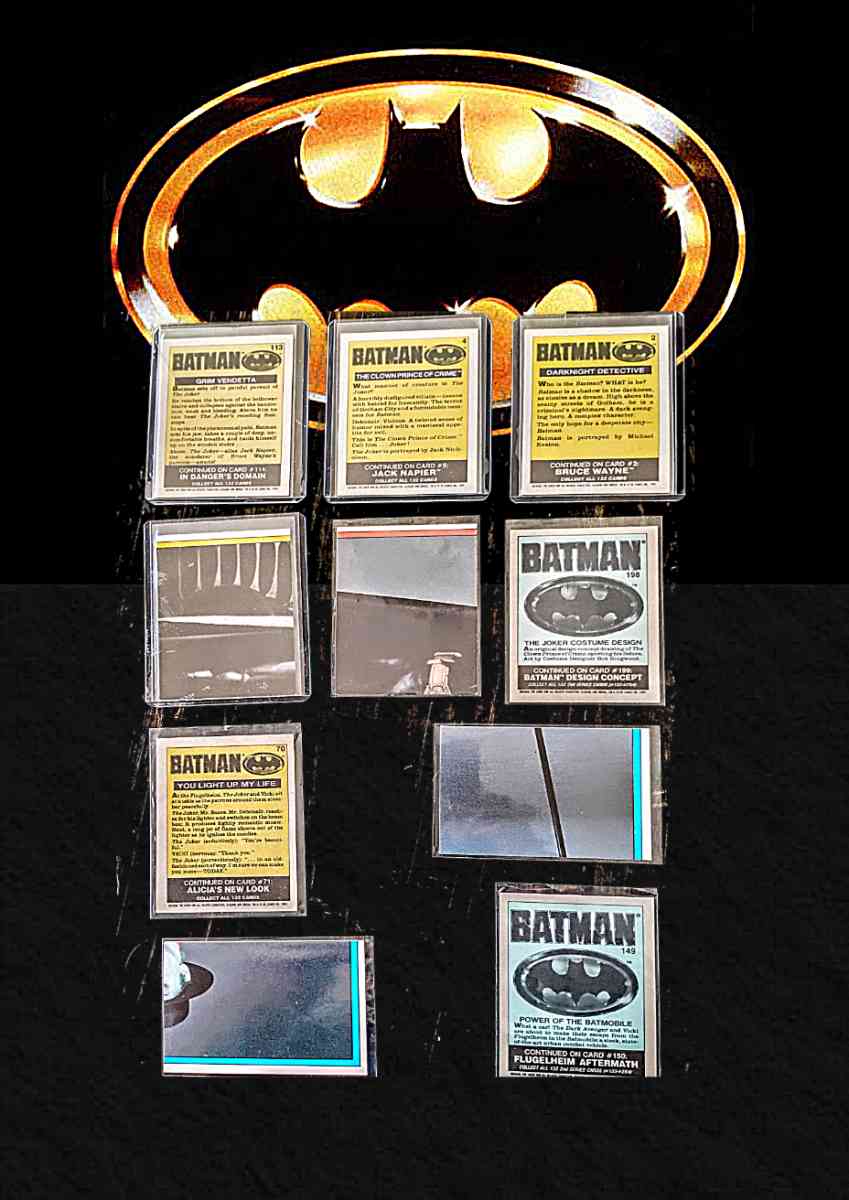 original 1989 batman the movie card lot - Abilene, Texas - FleaMarketBay