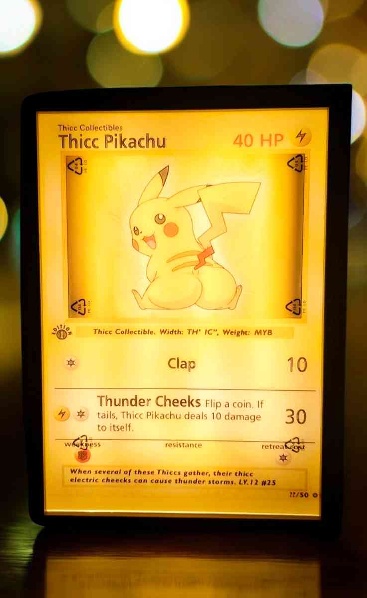 Thicc Pikachu Outline Lamp - Seattle, Washington - FleaMarketBay