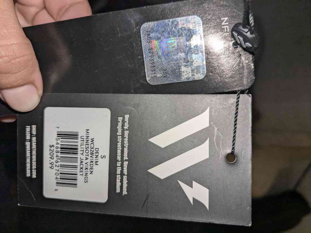 NFL Vikings Jean Jacket - Salt Lake City, Utah - FleaMarketBay