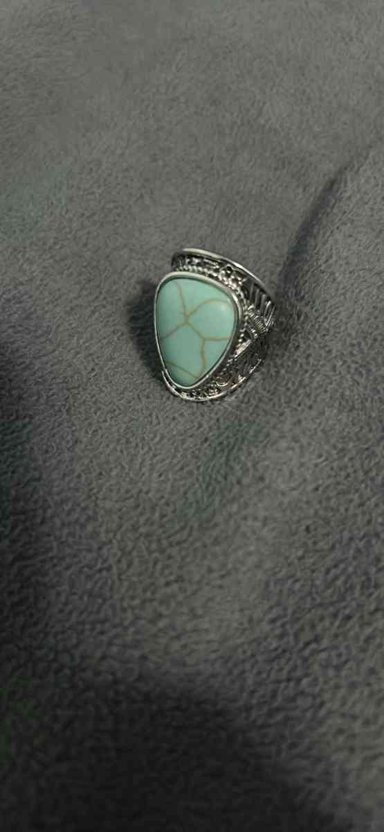 mens rings turquoise tizora natural stone - Wilkes Barre, Pennsylvania - FleaMarketBay