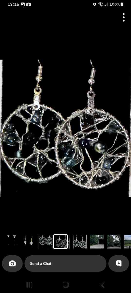 DreamcatcherInspired WireWrapped Earrings - Canal Winchester, Ohio