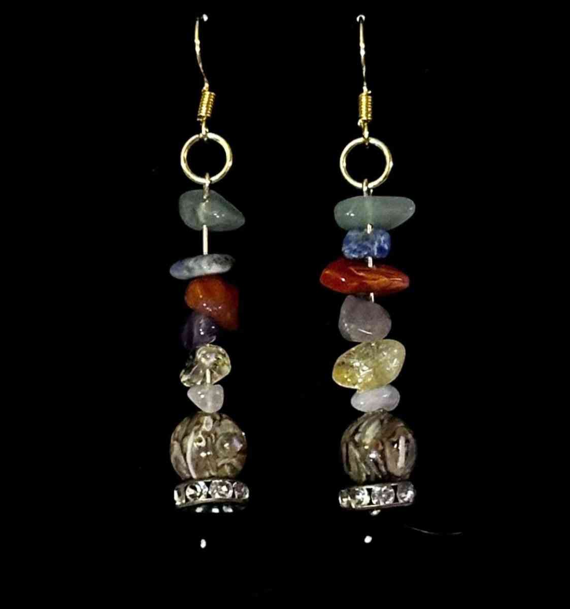Handcrafted gemstone dangle earrings - Canal Winchester, Ohio - FleaMarketBay