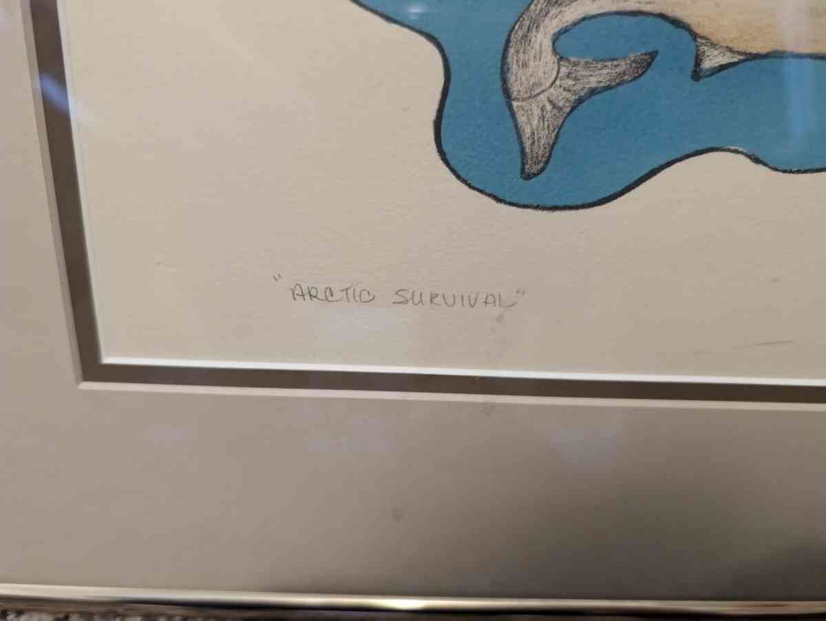 Arctic survival Nanogak Mabel Nigiyok lithograph - Hillsboro, Oregon - FleaMarketBay