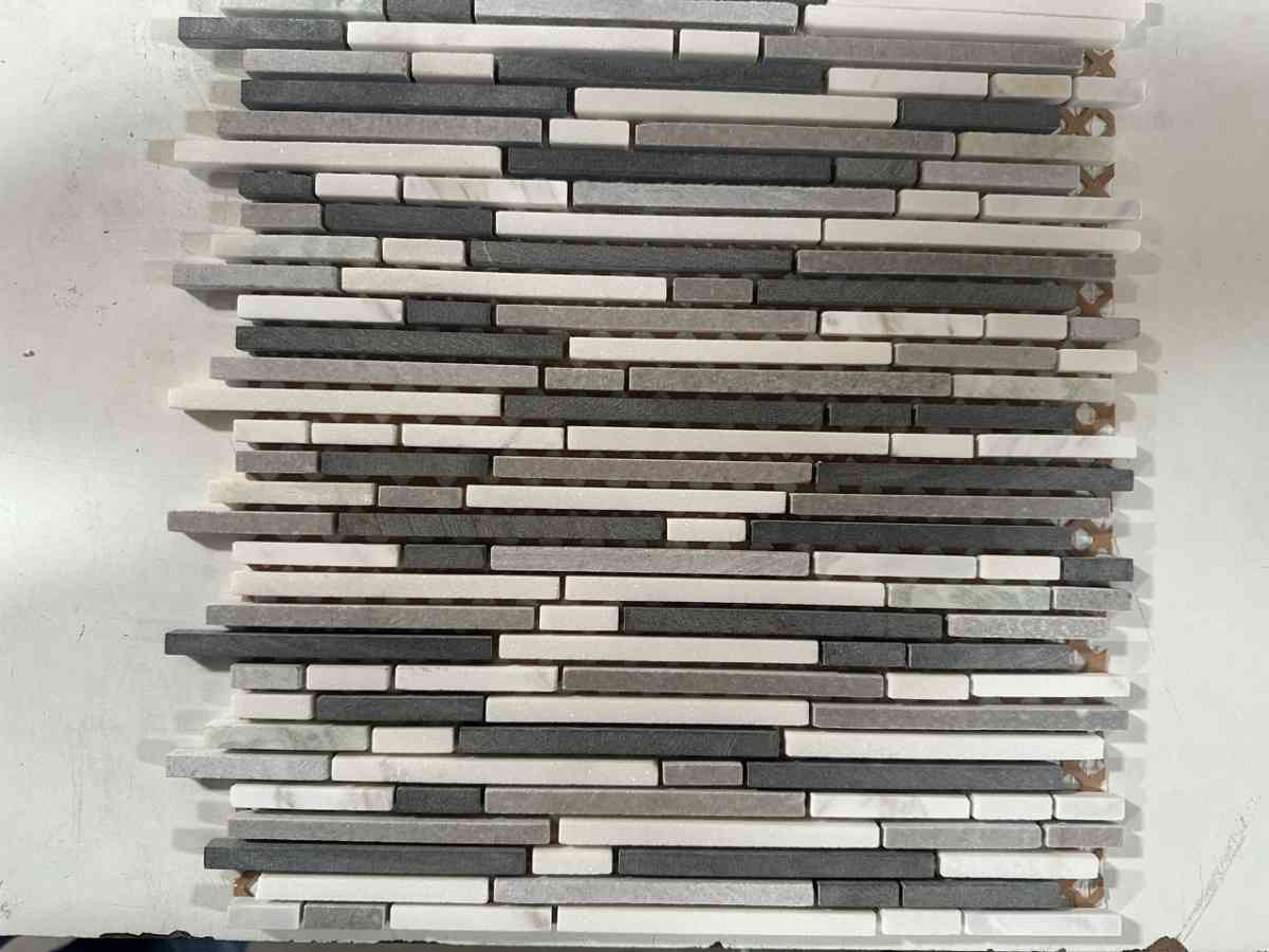 12x12 stone mosaic Backsplash Tile - North Hollywood, California