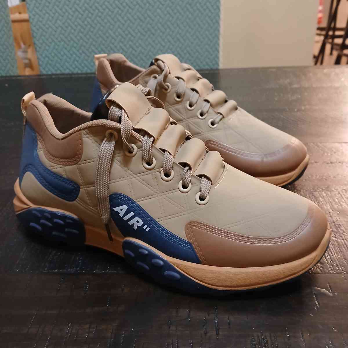 Air tan and blue unisex sneakers - Indianapolis, Indiana