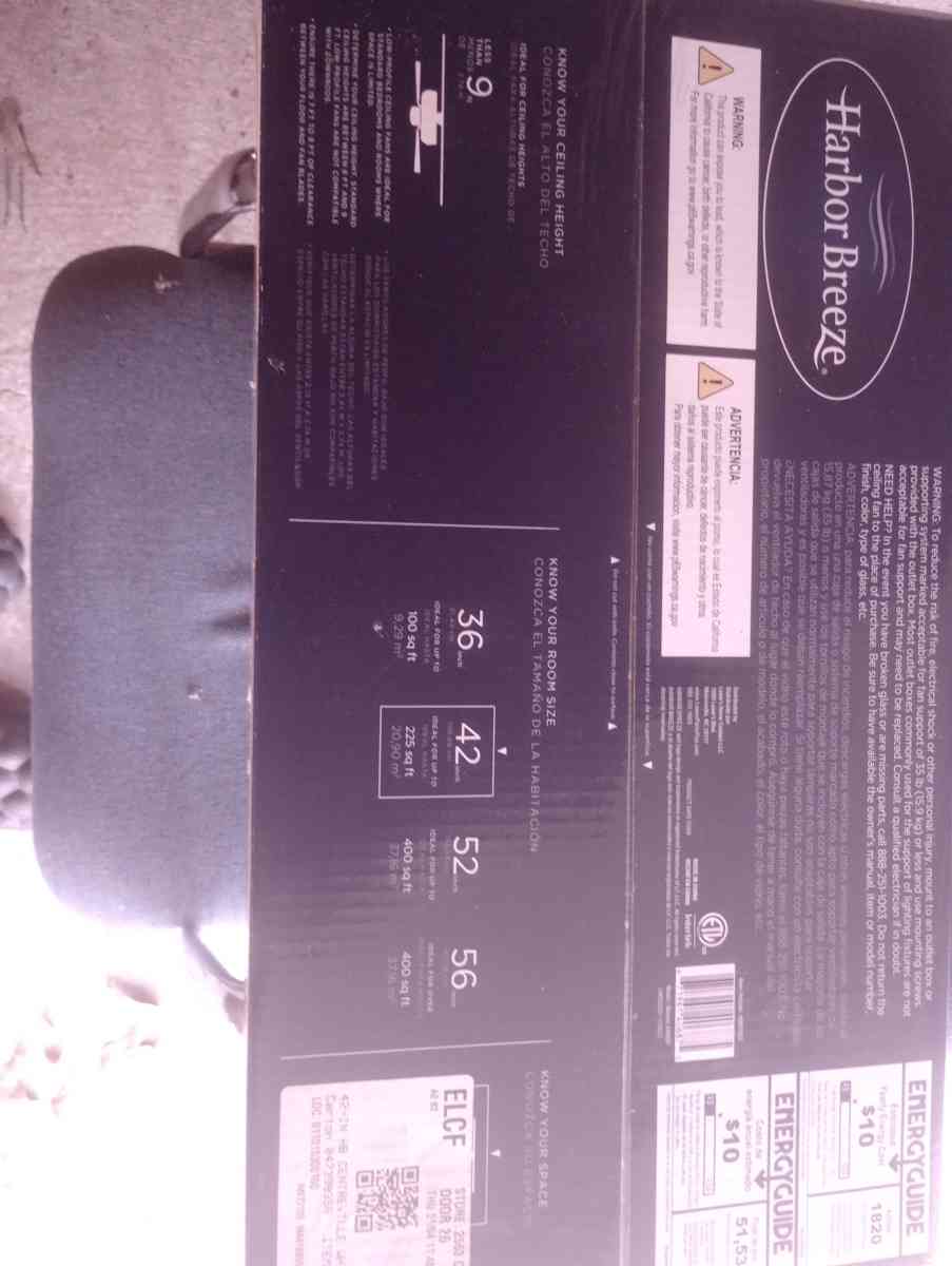 The Harbor Breeze Centreville 42in Ceiling Fan - Laurel, Mississippi - FleaMarketBay