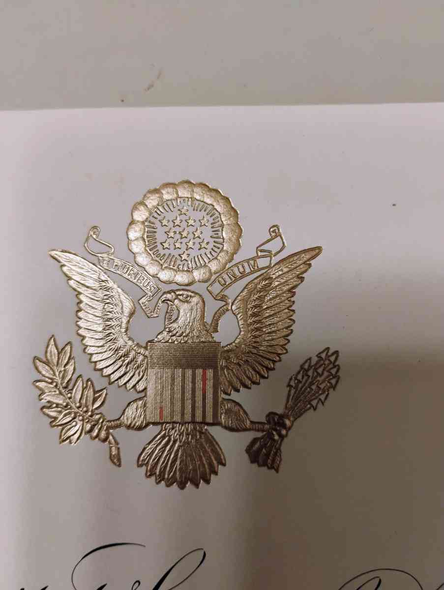 military in memory of signed by Ronald Reagan - Santa Rosa, California - FleaMarketBay