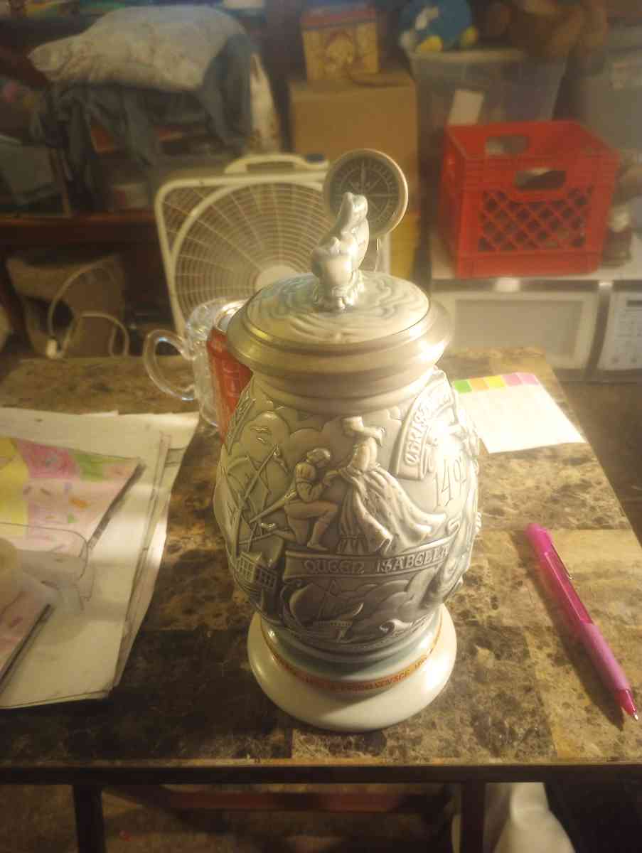 vintage Christopher Columbus Stein - Kent, Ohio - FleaMarketBay
