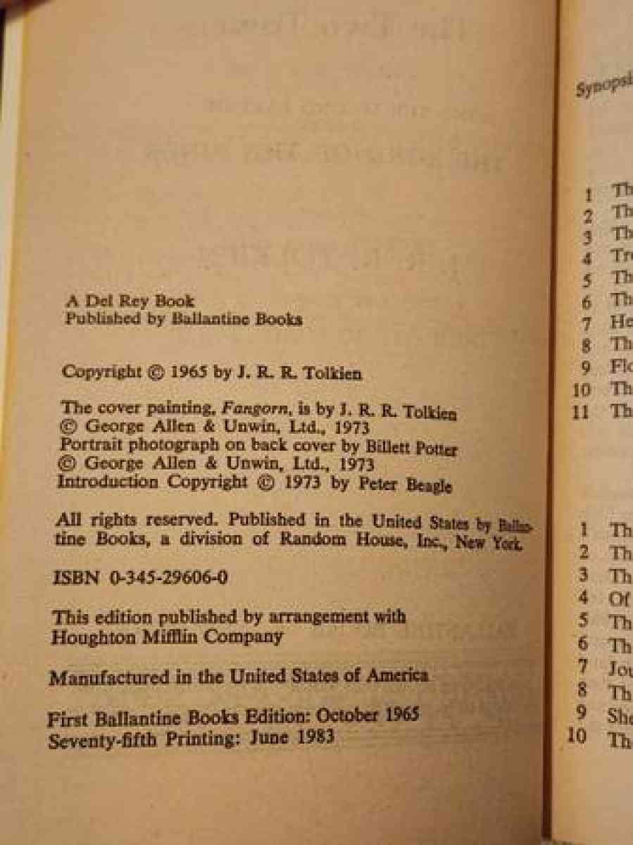 Lord of the Rings vintage books - Clinton, Massachusetts - FleaMarketBay