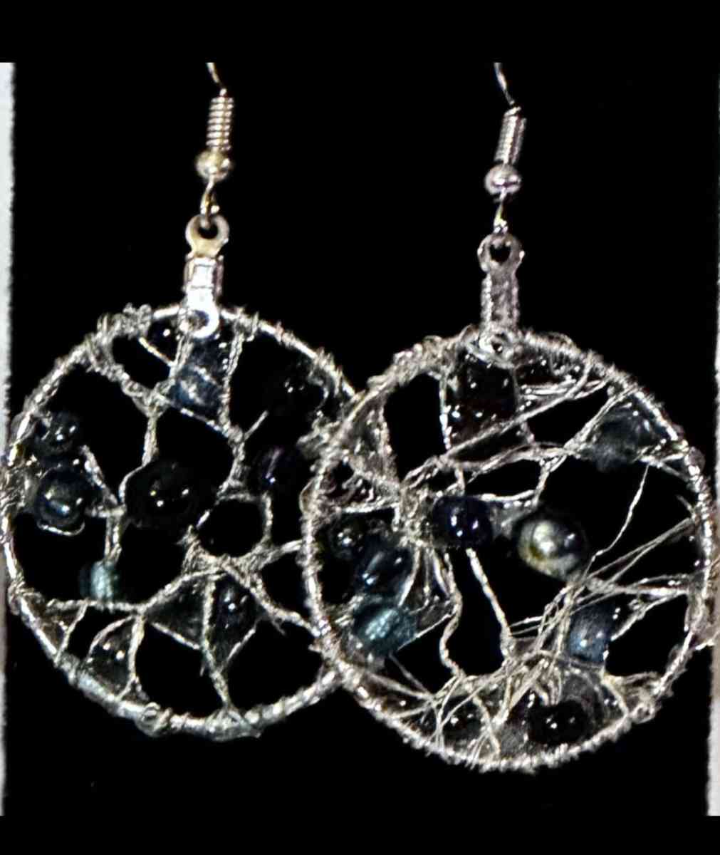 DreamcatcherInspired WireWrapped Earrings - Canal Winchester, Ohio - FleaMarketBay