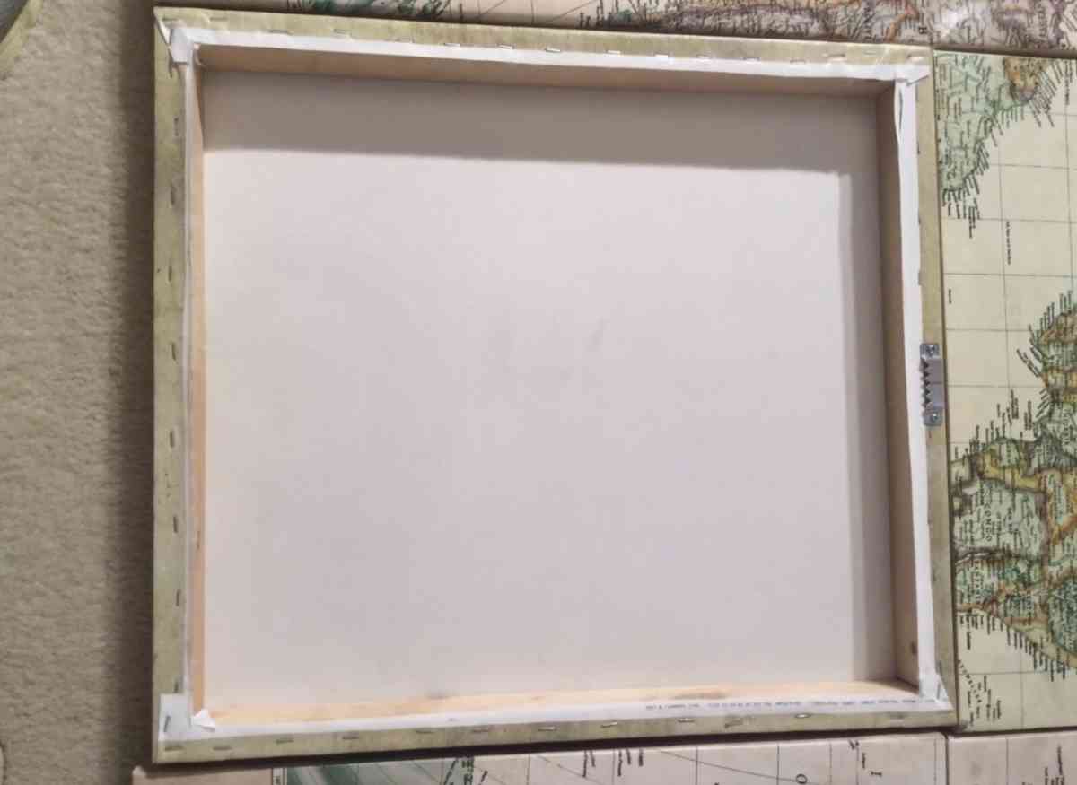 vintage world map art - Tempe, Arizona - FleaMarketBay