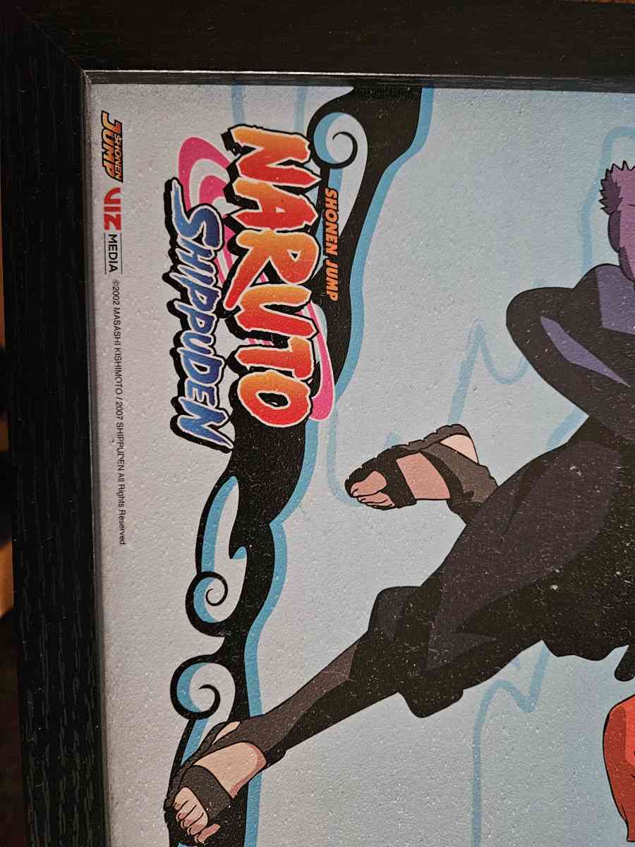 Naruto Shippuden Framed Poster - Chicago, Illinois - FleaMarketBay