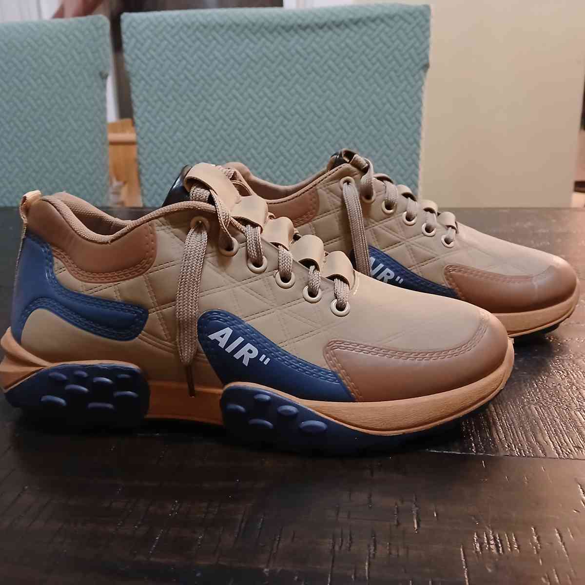 Air tan and blue unisex sneakers - Indianapolis, Indiana - FleaMarketBay