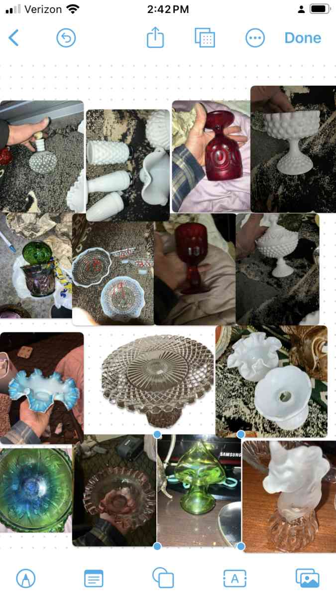 Fenton and le smith vintage glass whole collection for sale - Kalamazoo, Michigan