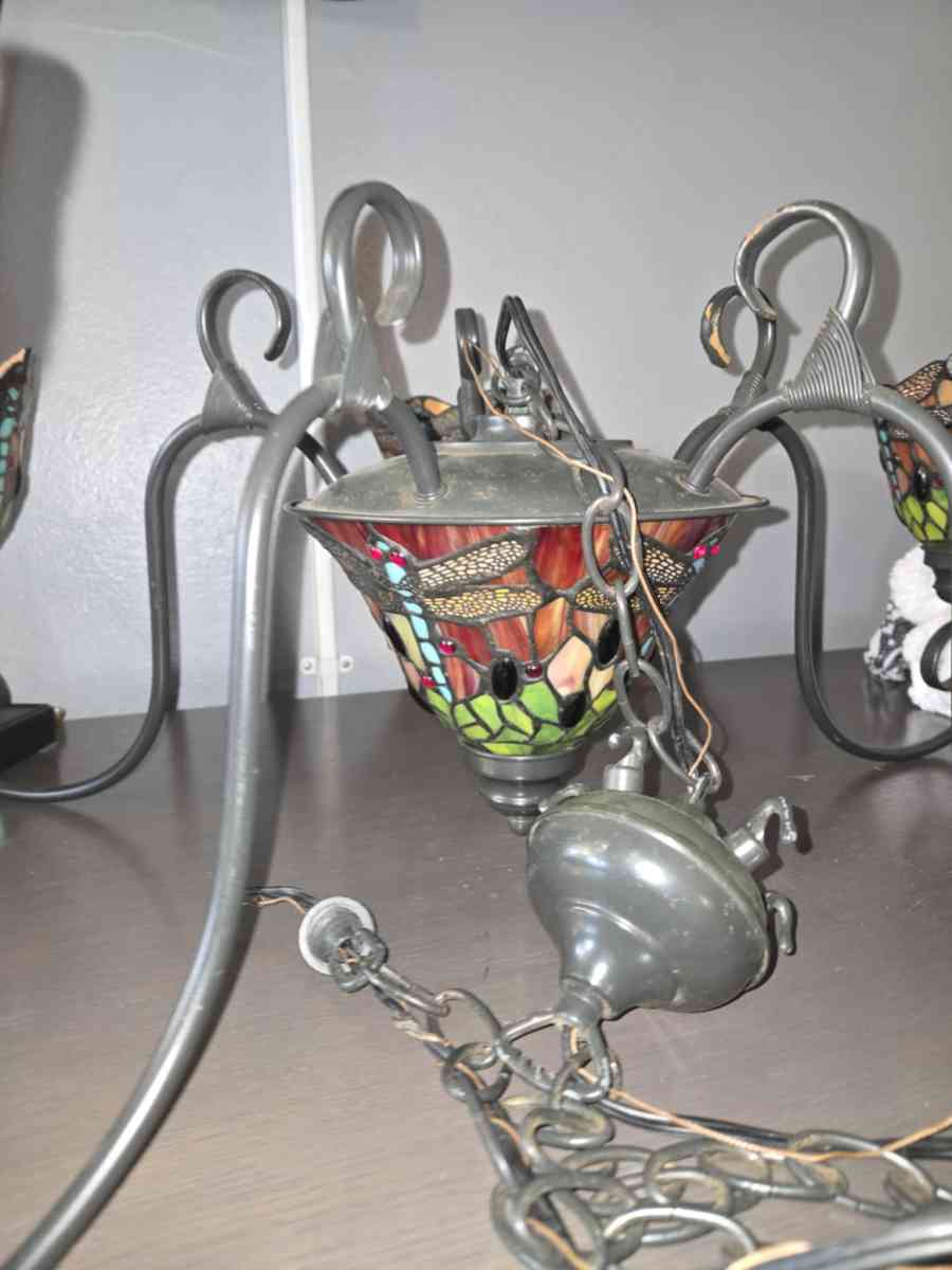 Tiffanys antique Chandelier and lamp shade - Tavares, Florida - FleaMarketBay