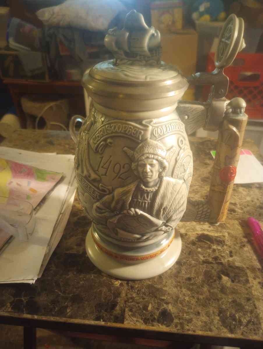 vintage Christopher Columbus Stein - Kent, Ohio - FleaMarketBay