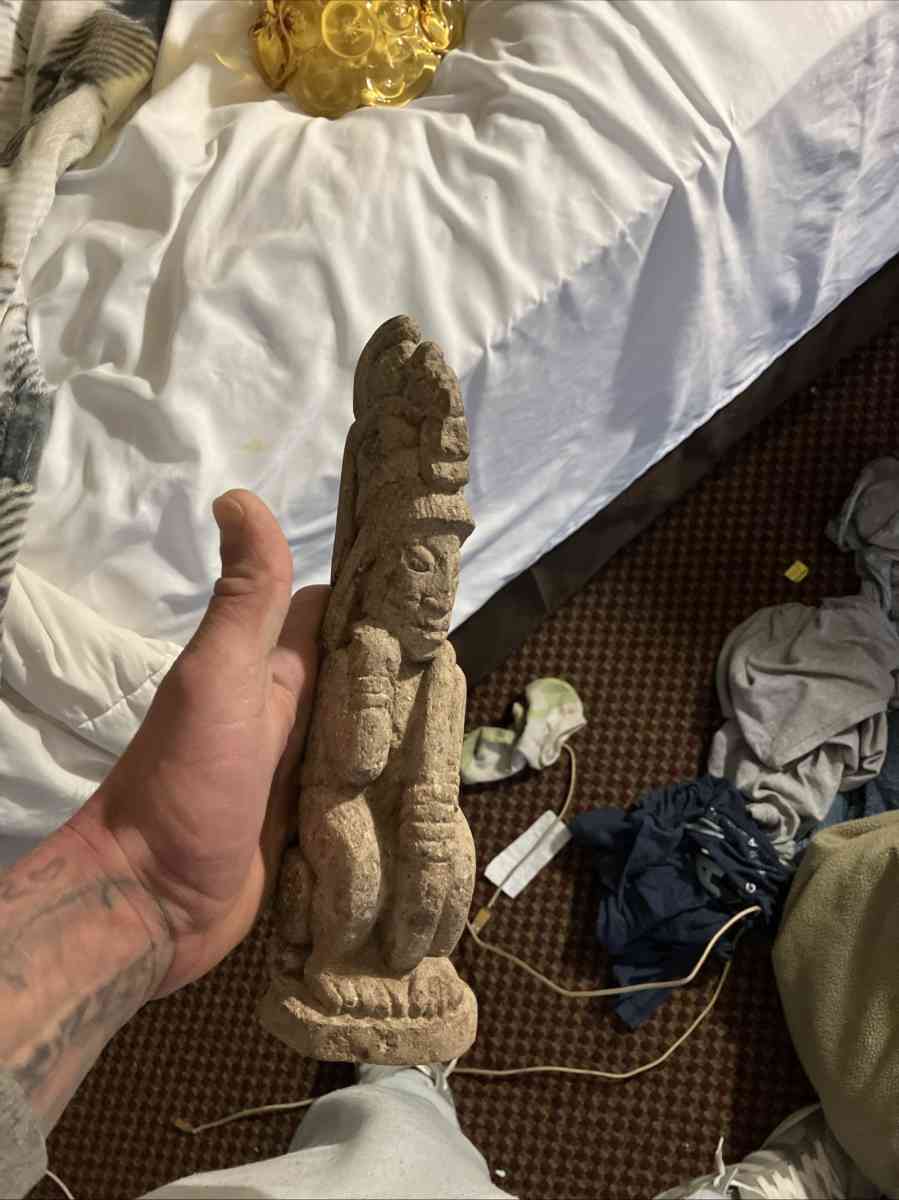 antique Aztec stone statue - Kalamazoo, Michigan - FleaMarketBay