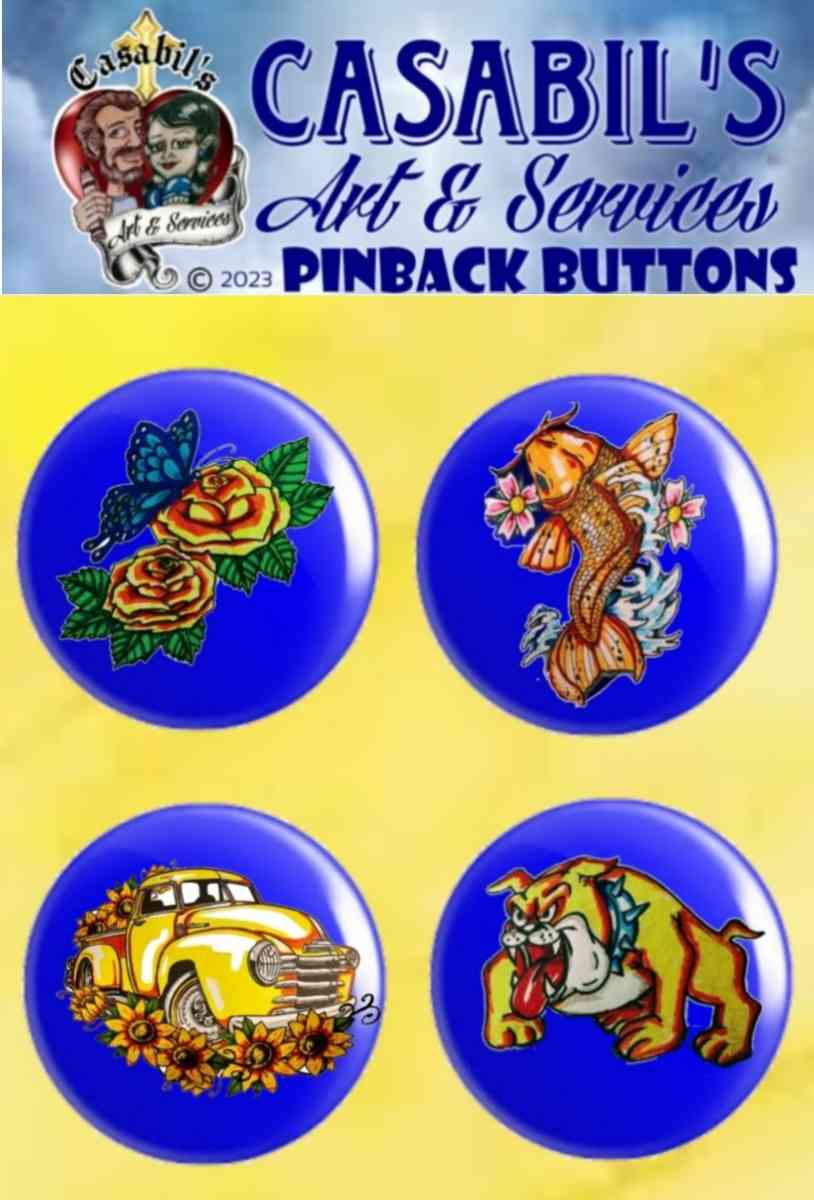 Pin back button packs - Abilene, Kansas