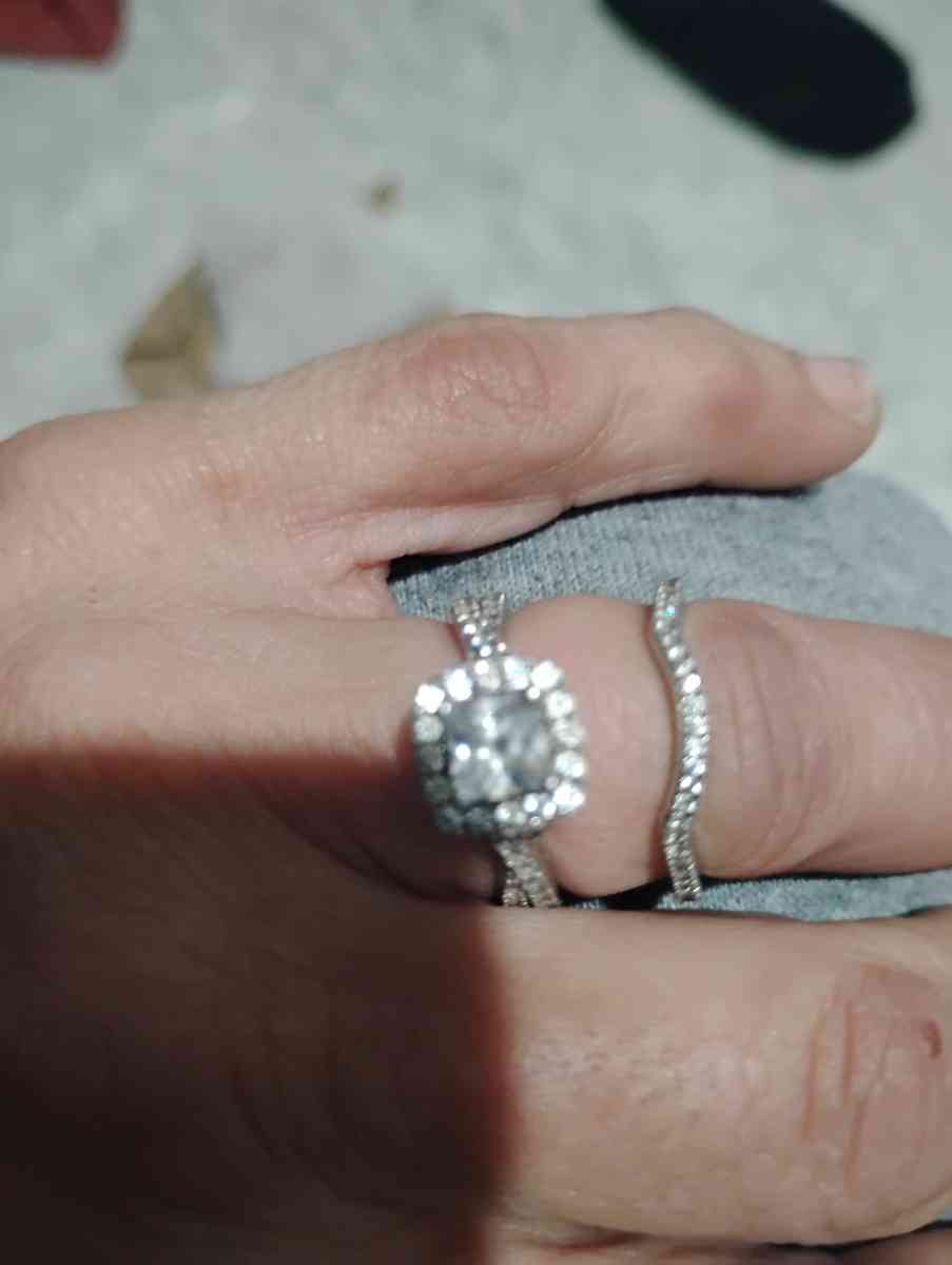 white gold wedding set size 7 - Morse, Louisiana - FleaMarketBay