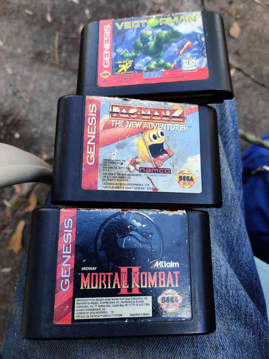 3 Sega Genesis games - Acworth, Georgia