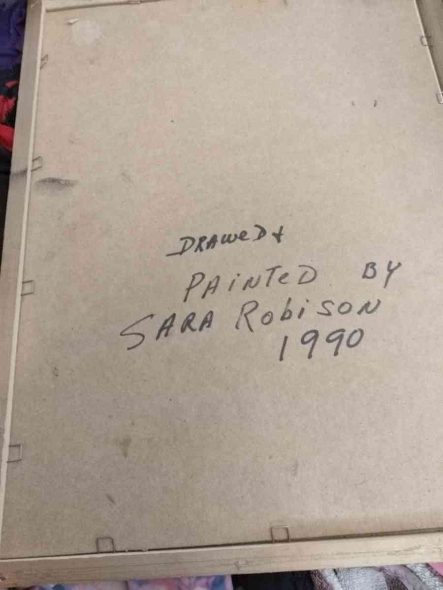 Jesus pic painted and drawer by Sara Robison year 1990 - Hillsdale, Michigan