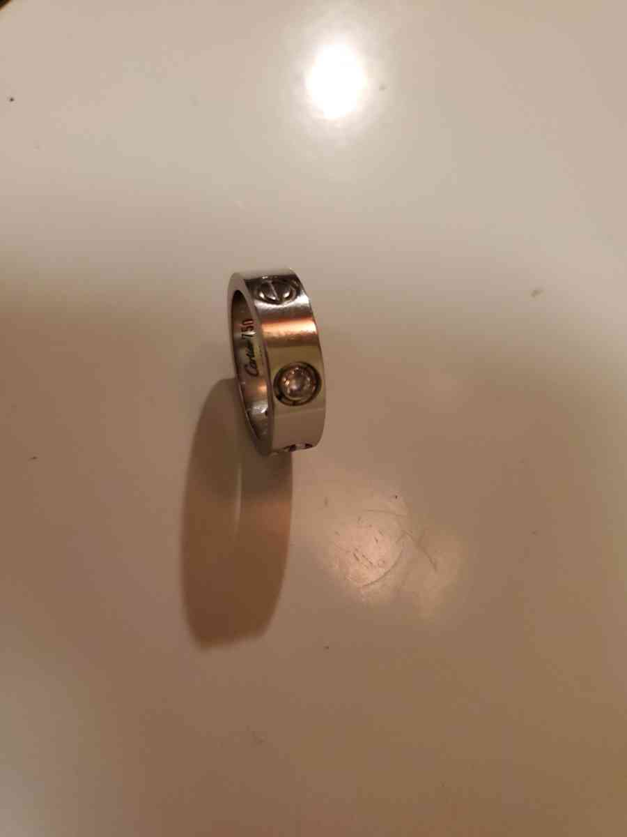 18k Cartier 3 Diamond Love Ring - Mount Orab, Ohio - FleaMarketBay