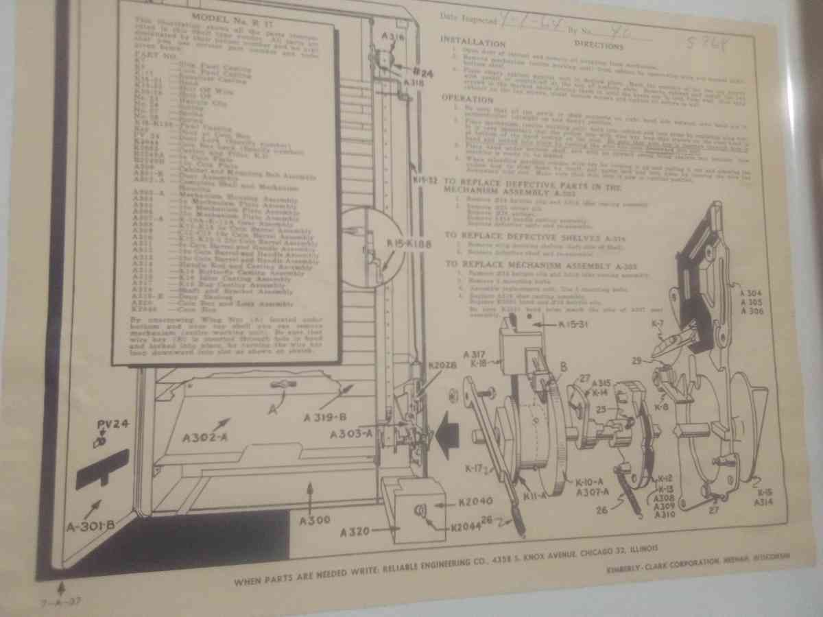 vinage kotex vending mechain - Port Huron, Michigan - FleaMarketBay