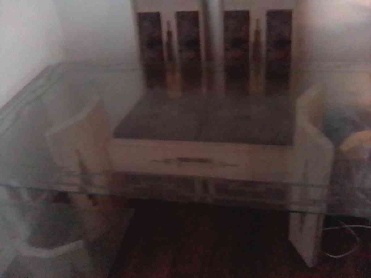 glass topped dining and coffee table southwest style - Tucson, Arizona