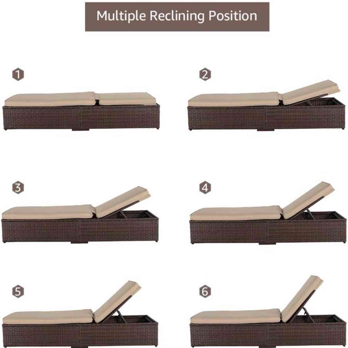 outdoor wicker chaise lounge set - Tempe, Arizona - FleaMarketBay