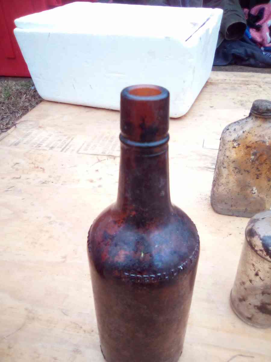 vintage jugs and bottles used but still in great shape - Scioto Furnace, Ohio - FleaMarketBay