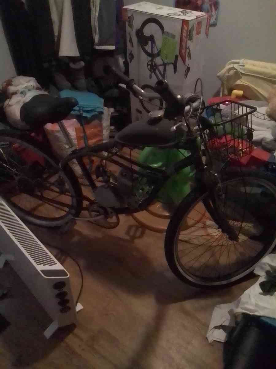 bicycle with motor to drive