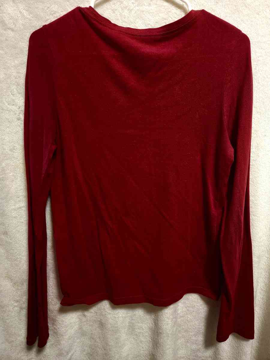 XL 14 to 16 Girls Faded Glory Red Long Sleeve Shirt - Kansas City, Missouri - FleaMarketBay