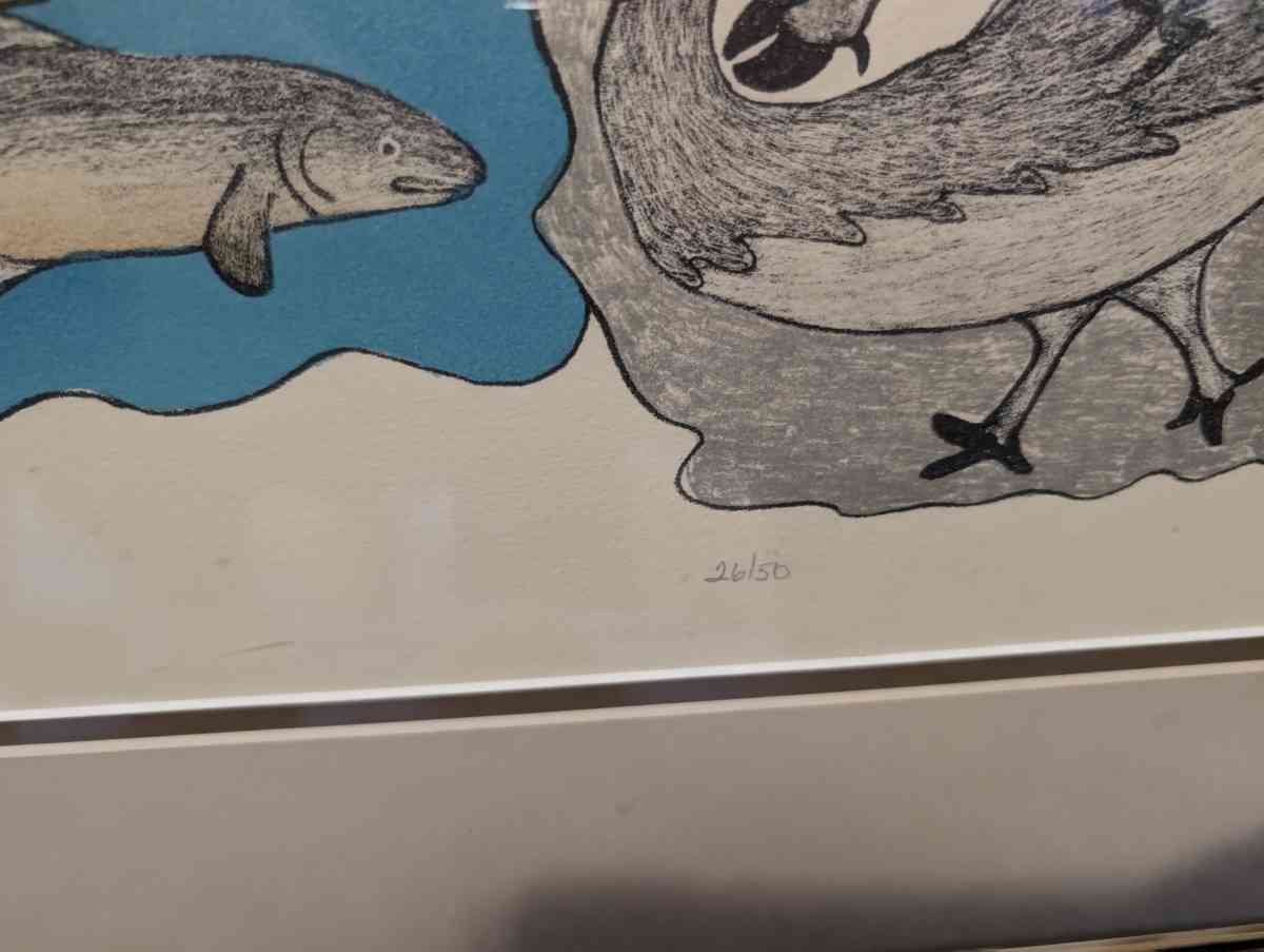 Arctic survival Nanogak Mabel Nigiyok lithograph - Hillsboro, Oregon - FleaMarketBay